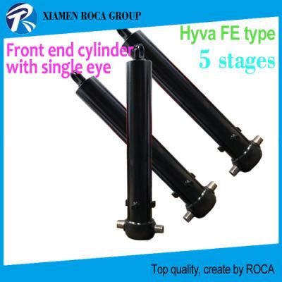 Hyva Fe Type Alpha Series 5 Stages 71538582 Telescopic Replacement Dump Truck Hoist Cylinder