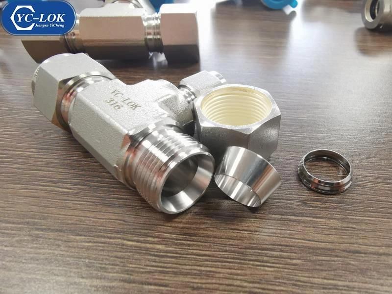 Yc-Ut Stainless Steel Union Tee Hydraulic Tube Fittings