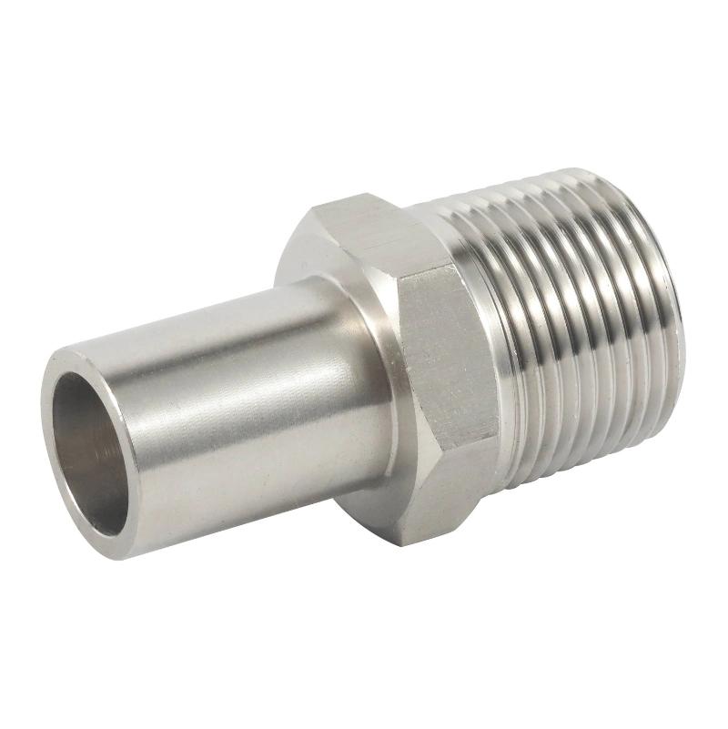 BSPT NPT Male Thread and Welding Tube Fittings