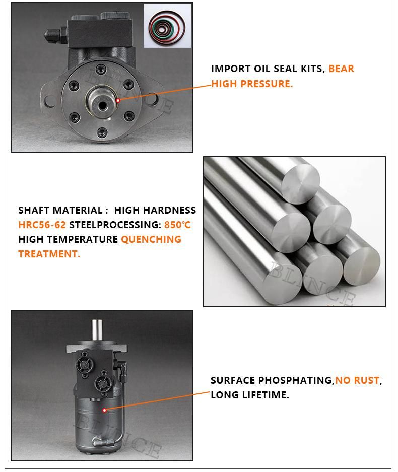 OMR Hydraulic Motors with Integrated Brake 151-6461 Brake Motor