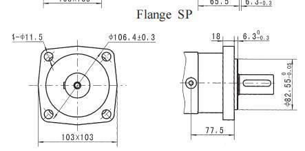 Hydraulic Motor Bmsy-160-Sp-Fd-D-B