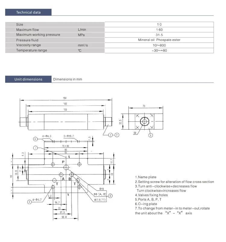 Z2fs10 Rexroth Sandwich Plate Hydraulic Flow Control Valve