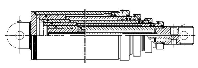 Double Acting Hydraulic Cylinder Used in Engineering