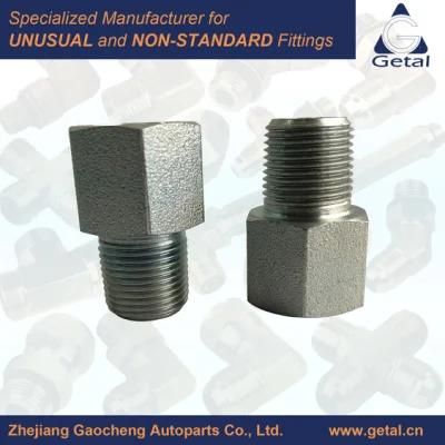 Steel Hydraulic Adapter Bsp to NPT Thread