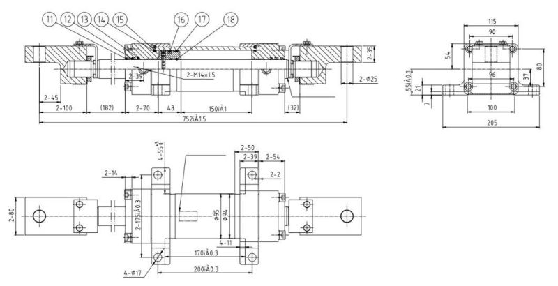 High Quality Hydraulic Cylinder Hsg80/40 for Sale