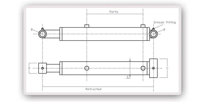 Customized Per Drawing Lift Table Hydraulic Cylinder