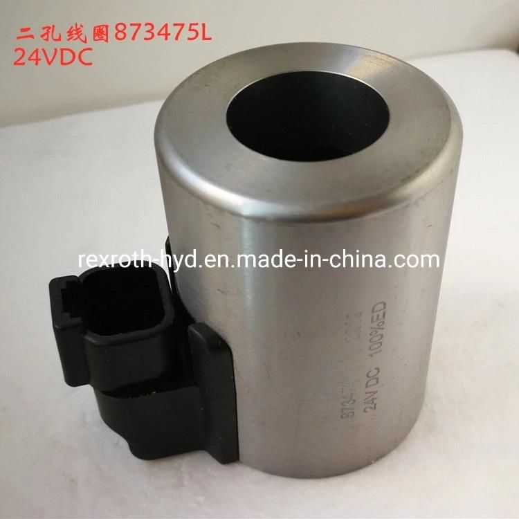 Pump Truck Coil Solenoid Valve Coil Hydraulic Valve Coil 873475L 24VDC Waterproof 2 Hole Plug Car Pump