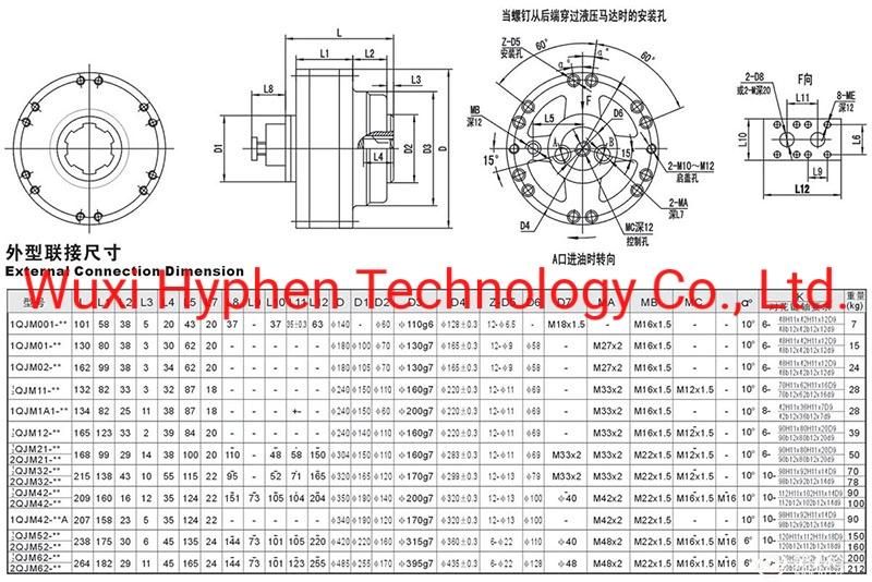 Radial Piston Motor Variable Displacement Hydraulic Motor (2QJM02/11/21/3242/52)