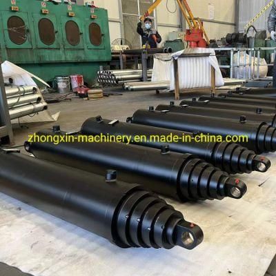 High Quality Sat Telescopic Hydraulic Cylinder for Dump Truck