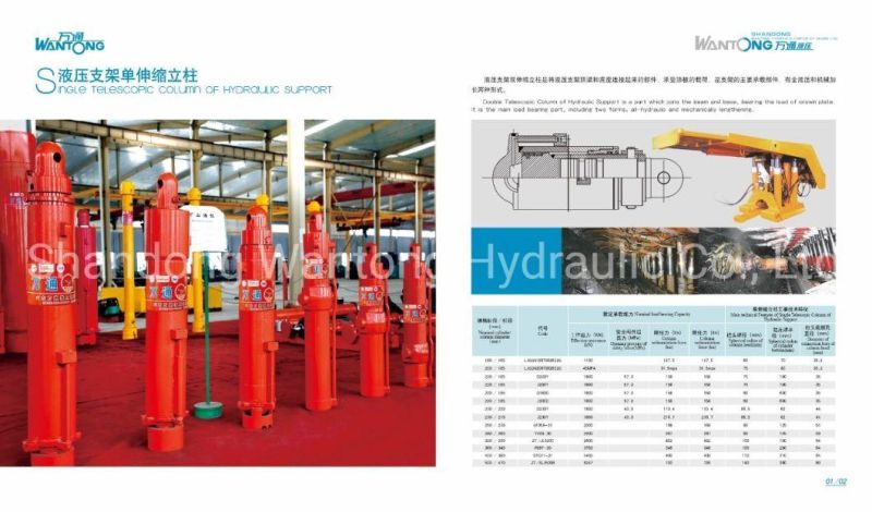 High Quality Customized Hydraulic Cylinder for Coal Mining Machinery