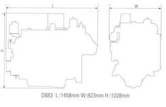 156 HP High Power 4, 6 Cylinder Marine Diesel Engine