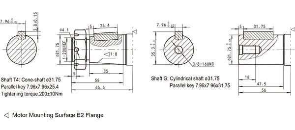 Low Speed High Torque Gerotor Hydraulic Motor Char Lynn 2000 Series Straight Shaft 2K-195 604-0447