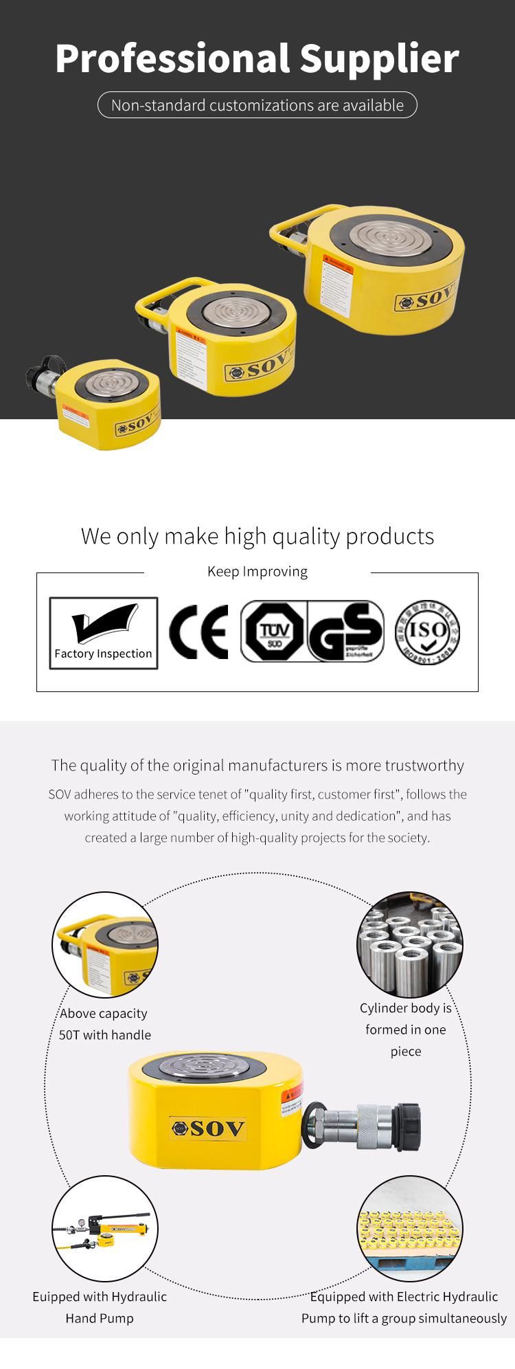 Sample Single Acting Ultra Low Height Hydraulic Cylinder