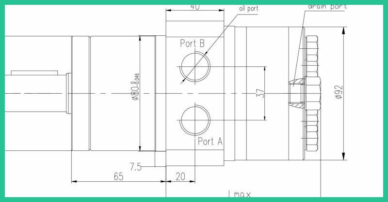 Hydraulic Motor (Wheel) for Lawn Mower Parts 250 (CC)