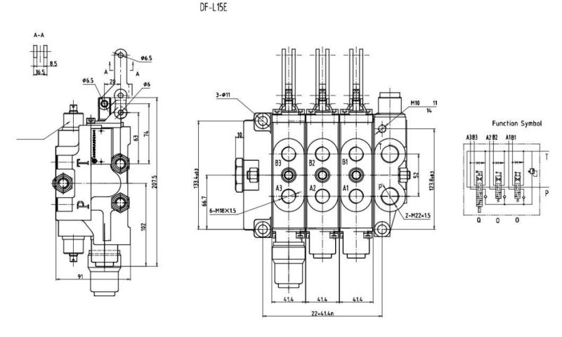 Hydraulic Split  Type Multi Tandem  Valve  Df-L15e