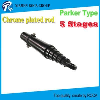 Parker Type S63DC-45-138 Interchangeable Single Acting Telescopic Hydraulic Cylinder for Dump Truck and Trailer