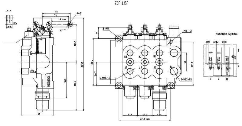 High Quality Hydraulic Monoblack Flow Control Valve Zdf-L15f