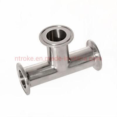 Stainless Steel SS316/SS304 Quick Tee Sanitary Pipe Fittings