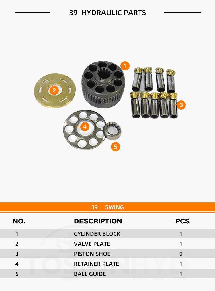 Foton Lovol 39 Excavator Hydraulic Swing Motor Spare Parts