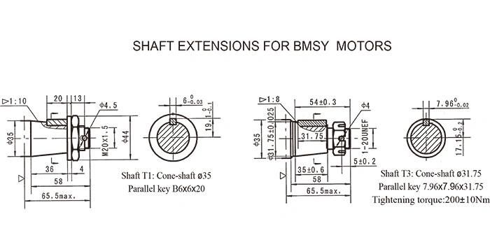 BMS Orbital Hydraulic Motor, Eaton 2K Series Hydraulic Motor