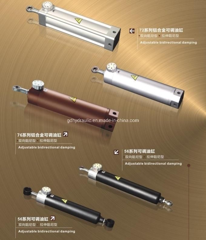 Adjustable Bidirectional Damping Hydraulic Cylinder