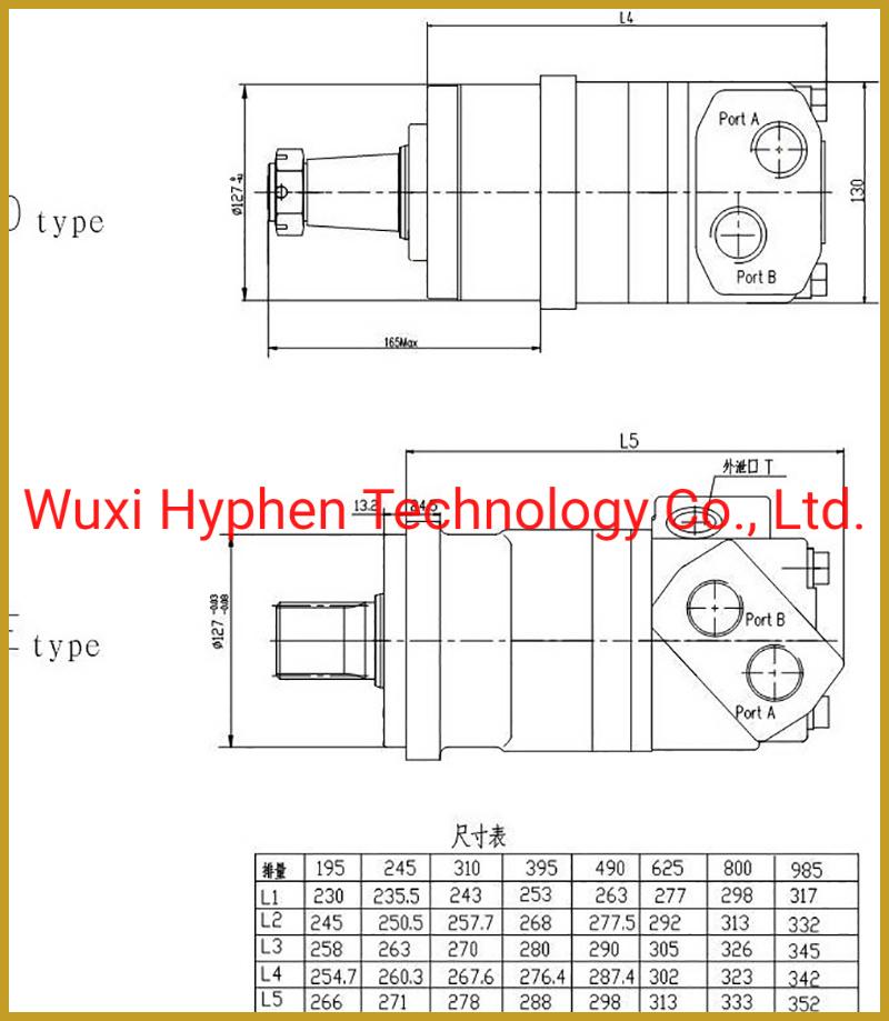 Hydraulic Motor of Bearingless (BM6S) 395cc