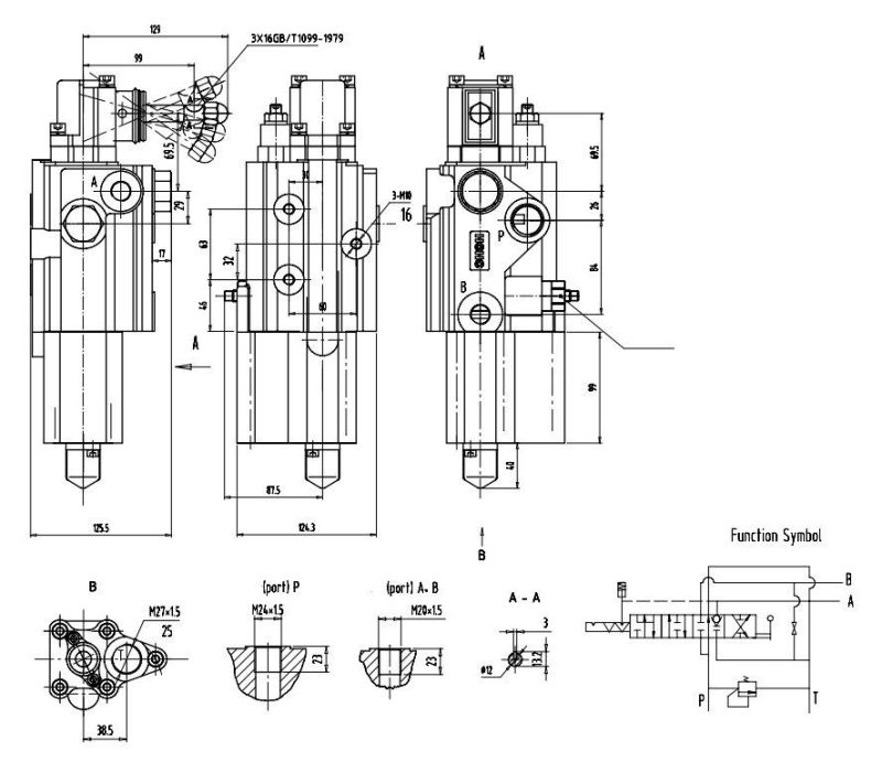 High Quality Hydraulic Directional Flow Control Valve Fp6-L15e