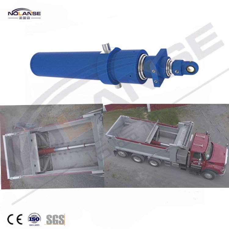 Multistage Horizontal Pushing Telescopic Hydraulic Cylinder for Dump Truck