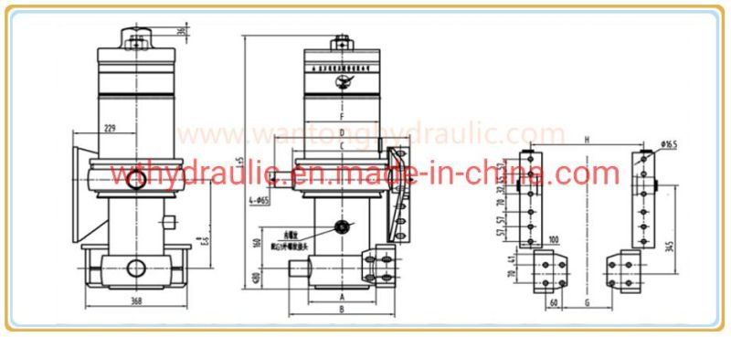 Telescopic Hydraulic Cylinder for Semi Trailer Parts