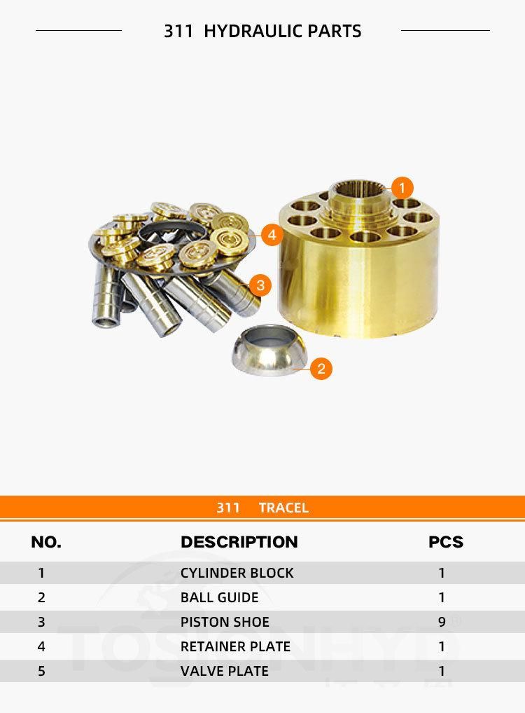 Kato 311 Hydraulic Travel Motor Hydraulic Spare Parts