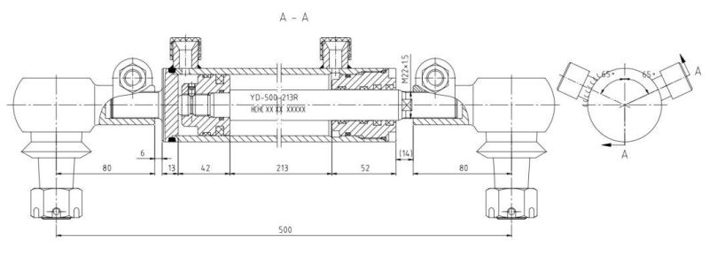 Hot Sale Single Acting Hydraulic Cylinder Price Hsg50/25