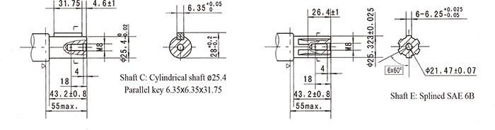 Orbital Hydraulic Motor Bmr 50 Interchangeable with Parker TF