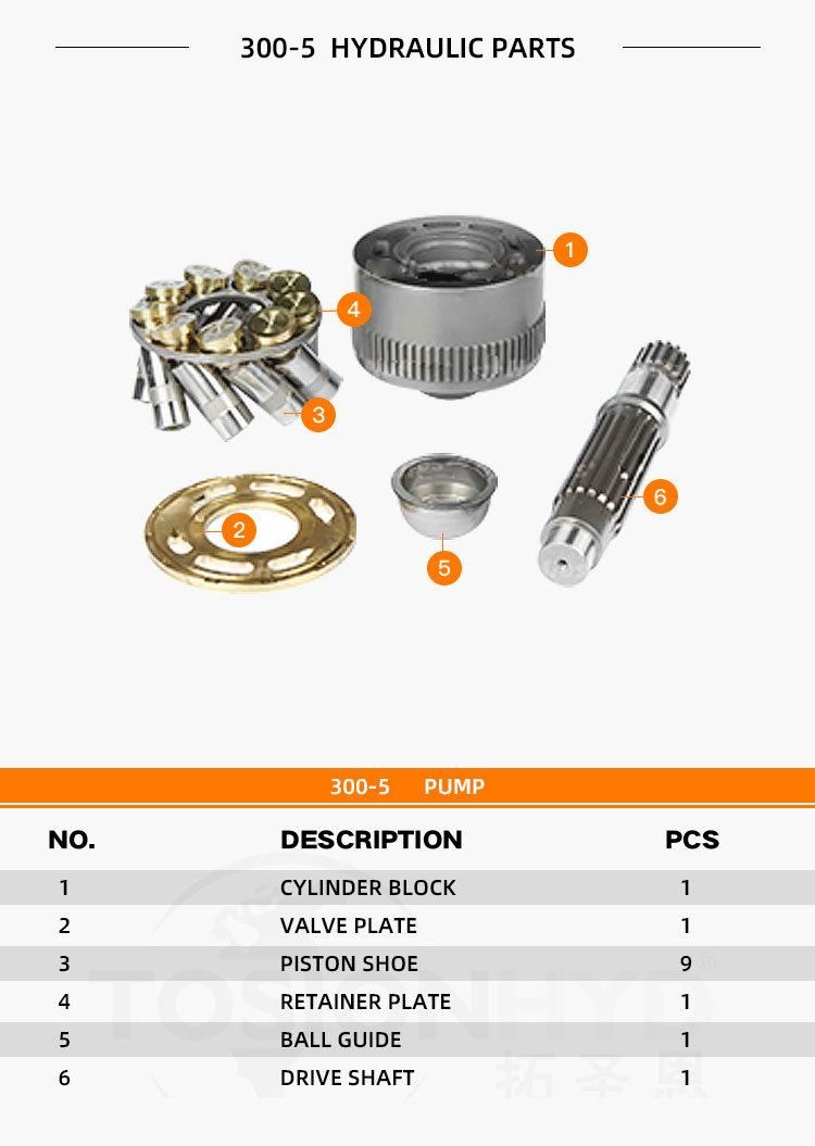 300-5 Hydraulic Pump Spare Parts with Hyundai