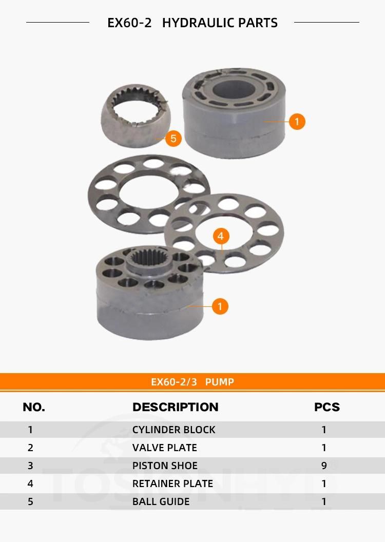 Ex60-3 Hydraulic Swing Motor Spare Parts Excavator Parts with Hitachi