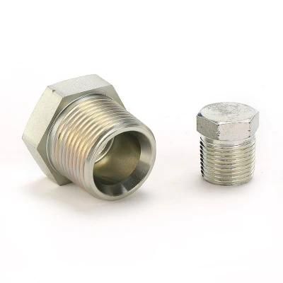 Male Hydraulic BSPT Plug Hose Adapter