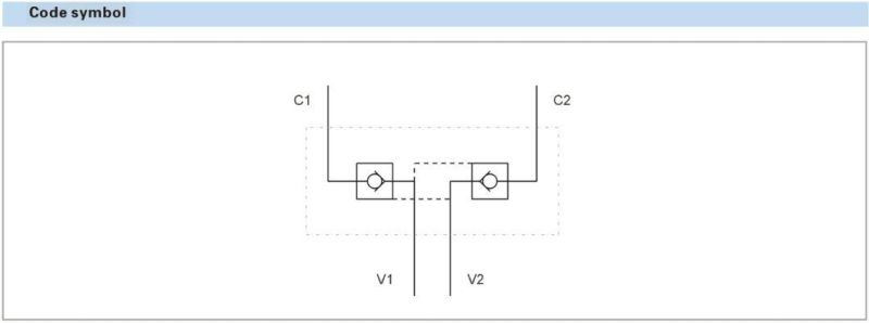 Mobile Hydraulic Valves Double Pilot Operated Check Valves Flangeable