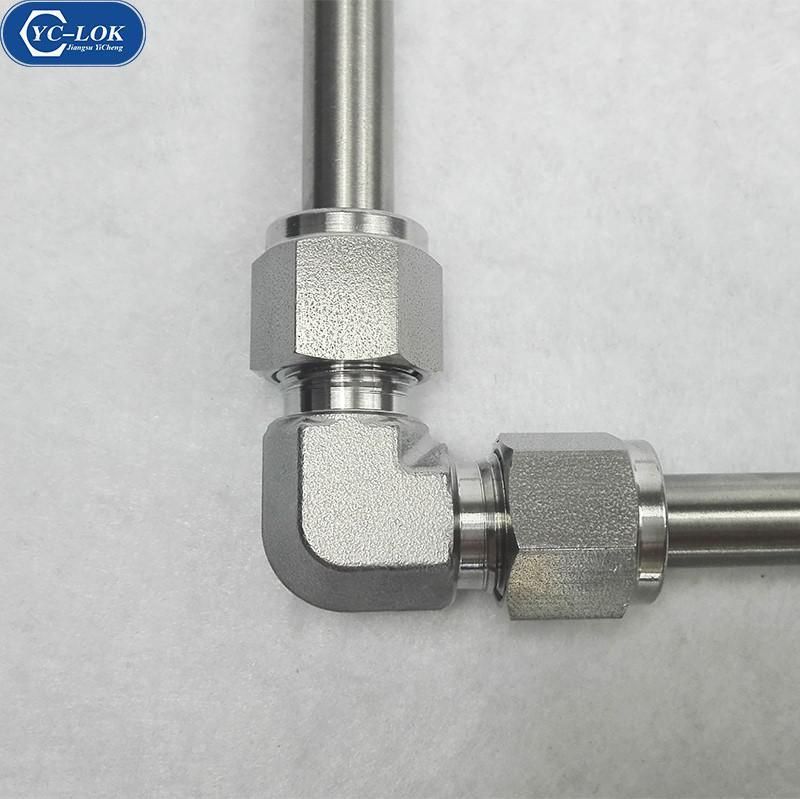 Yc-Ue Stainless Steel Union Elbow Swagelok Changeable Hydraulic Tube Fittings