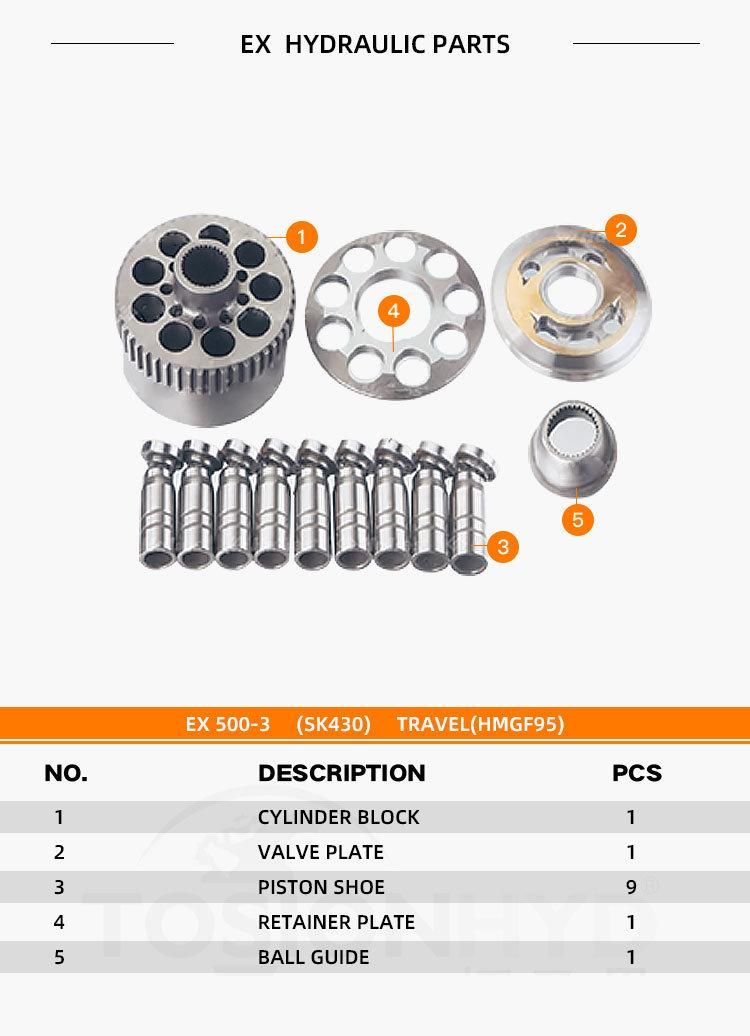 Ex550-3 Sk430 Sk 430 Hmgf95 Hmgf 95 Excavator Hydraulic Travel Motor Parts with Hitachi Pump Repair Kit Spare