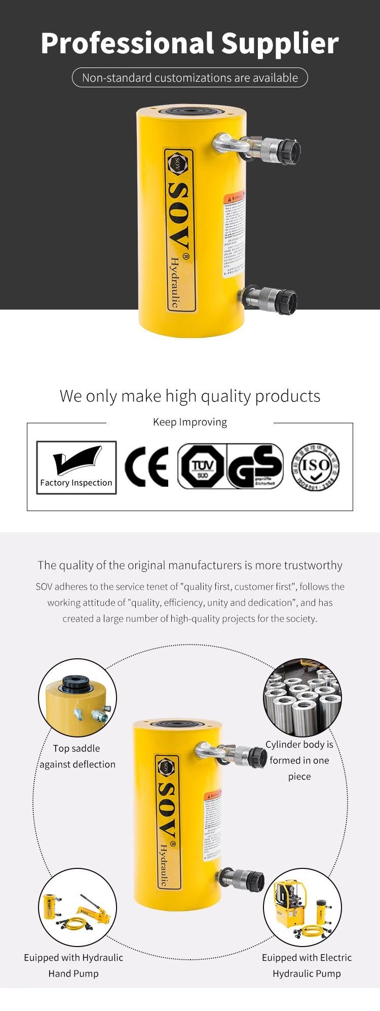 Rr Series 325 Tons Sroke 153mm Double Acting Hydraulic Cylinder