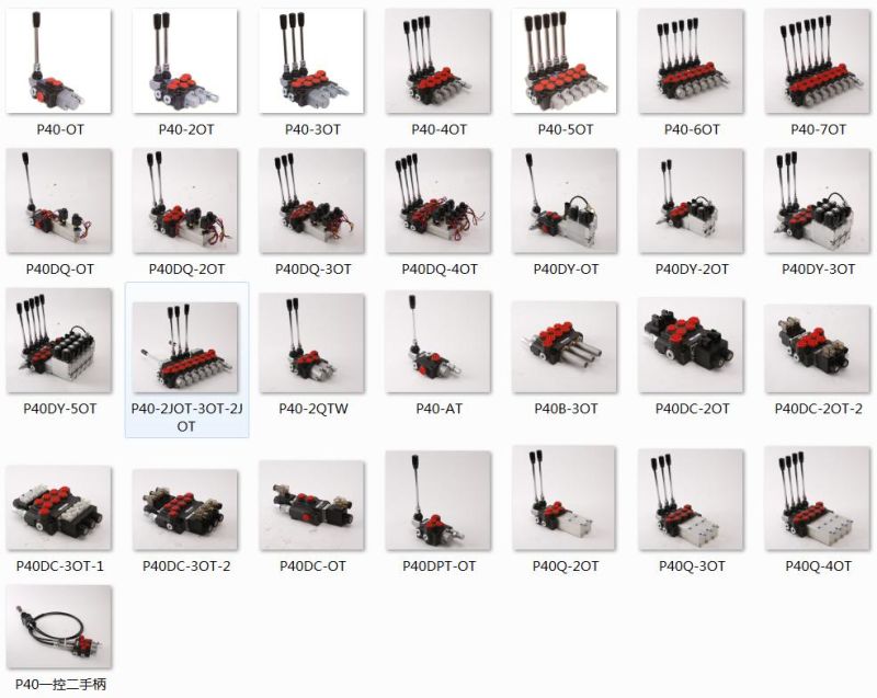 Solenold Control Directional Valve P40 for 40lpm 3 Spools