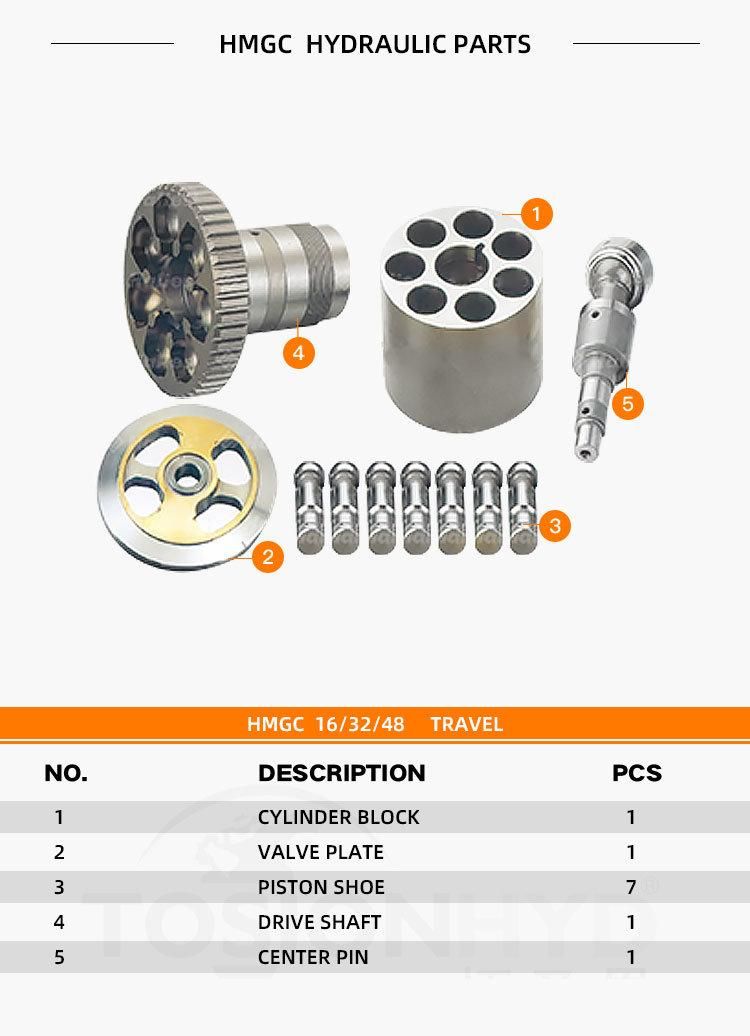 Hmgc16 Ex100-1 Hydraulic Travel Motor Spare Excavator Parts with Hitachi