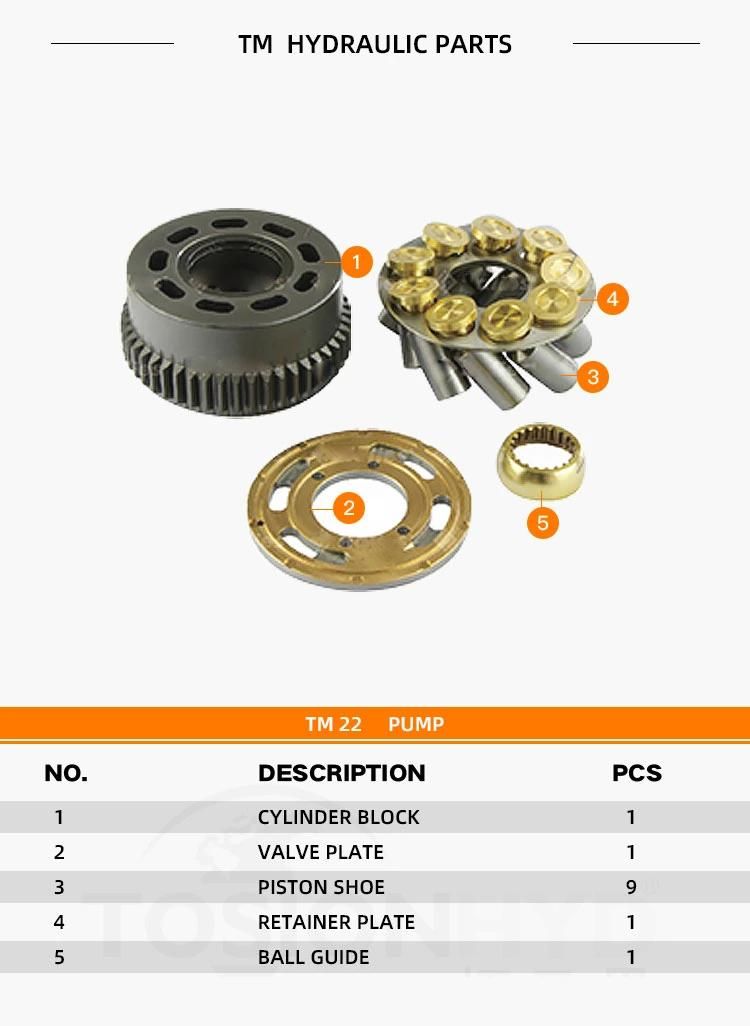 TM22 TM 22 Hydraulic Motor Spare Parts