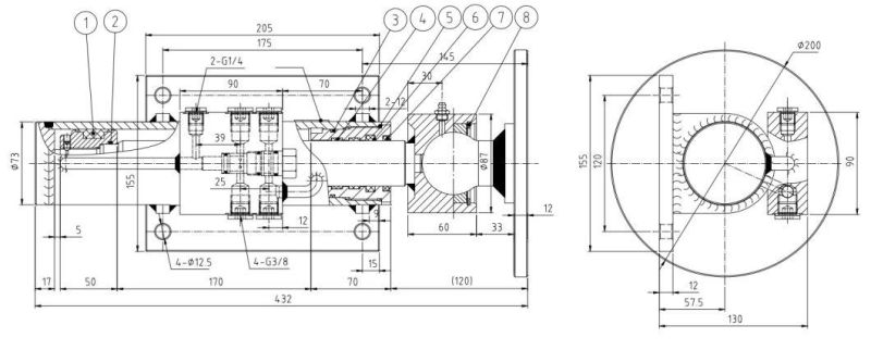 Factory Price Hydraulic Cylinder Hsg60/40 for Sale