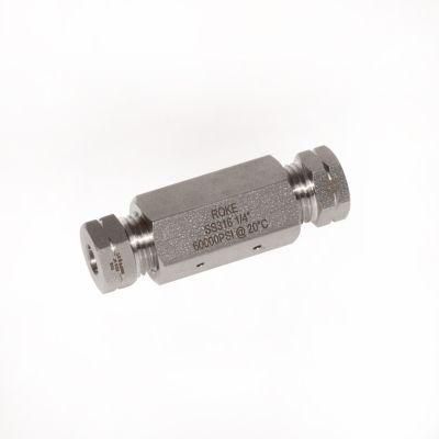 SS316 Ultrahigh Pressure Super High Pressure Coupling 60000psi 1/4 Inch Hydraulic Fitting