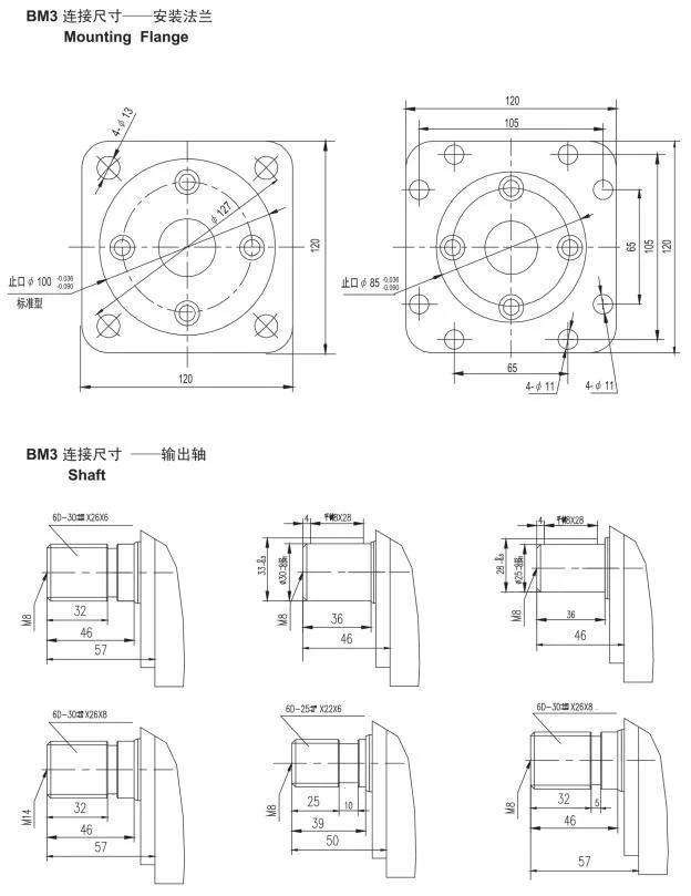 Hydraulic Orbit Gear Motor OEM Small Piston Motor for Excavator Machinery