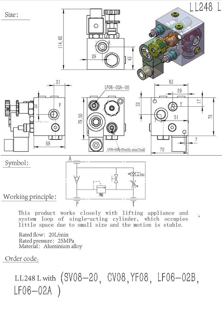 Ll248 Hydraulic Valve Block Steering Unit Power Pack