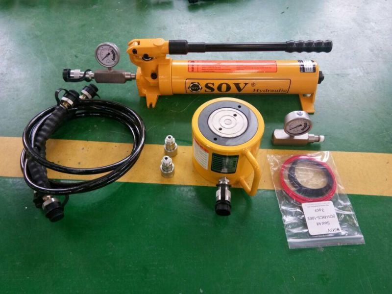 100ton Sov Single Acting Thin Hydraulic Jack Cylinder Rcs Series