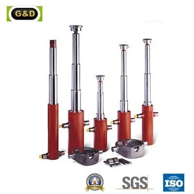 Underbody Type 3 Extensions Telescopic Hdyraulic Hoist Cylinder for Dump Trailer