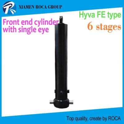 Hyva Fe Type Alpha Series 6 Stages 70548576 Front End Cylinder (with single eye) Replacement Dump Truck Hoist Cylinder