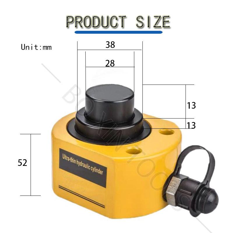 10ton Lifting Jack Two Stroke Single Acting Multistage Hydraulic Cylinder